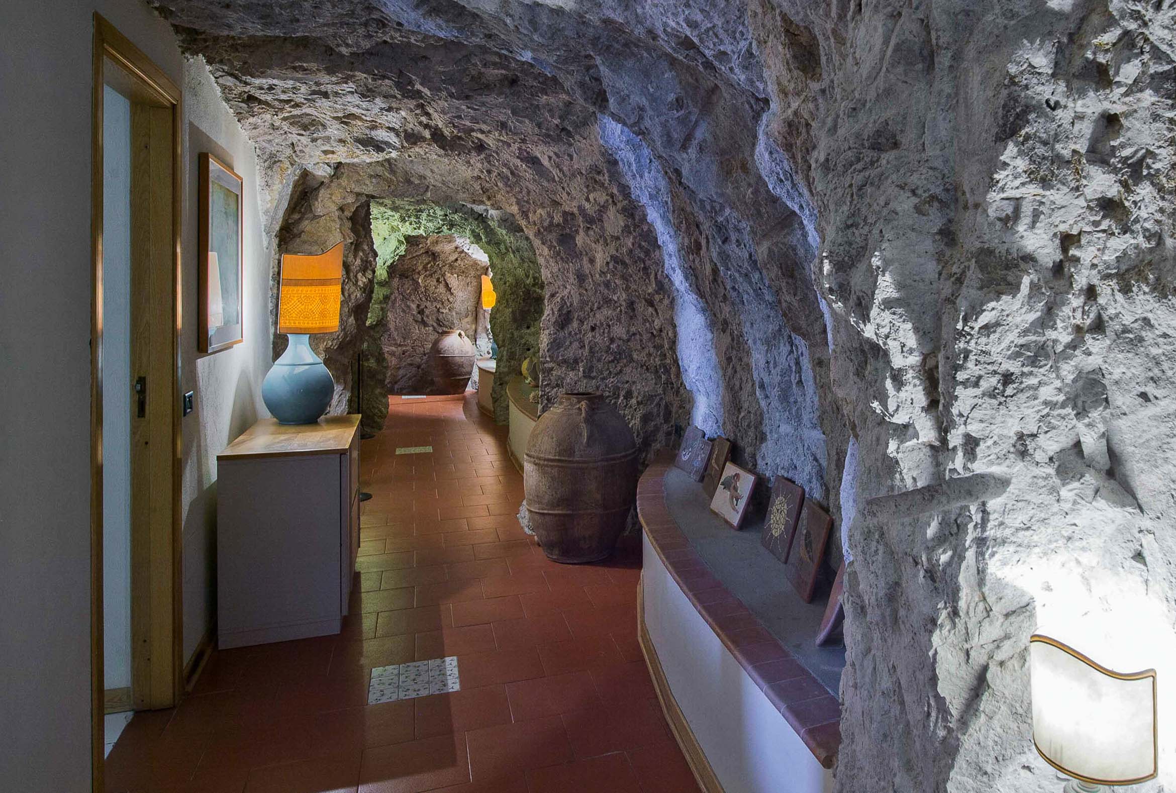 inside unique rock corridor