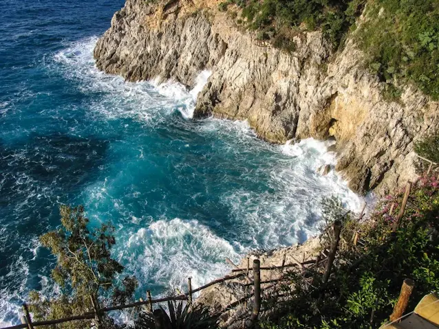 Amalfi Coast rough sea