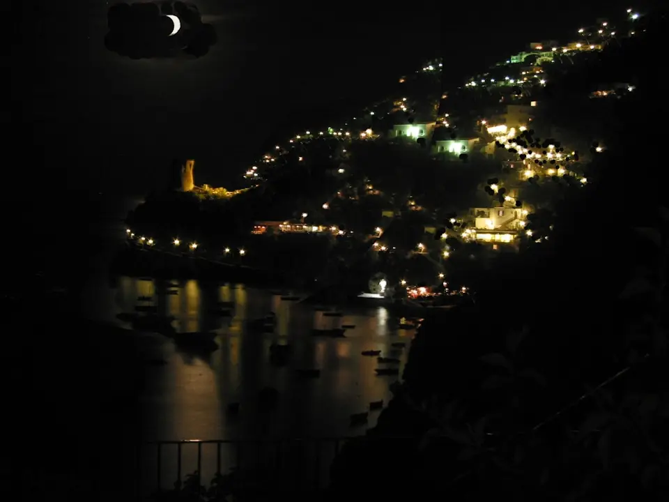 Luxury-Amalfi-Villa-Waterfront_View-to-Praiano-at-night